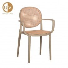 RATTI P ΚΑΡΕΚΛΑ LATTE ΦΥΣΙΚΟ 57x51xH84cm SET 4τμχ c484069