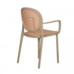 RATTI P ΚΑΡΕΚΛΑ LATTE ΦΥΣΙΚΟ 57x51xH84cm SET 4τμχ c484069
