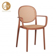 RATTI P ΚΑΡΕΚΛΑ TERRACOTTA ΦΥΣΙΚΟ 57x51xH84cm SET 4τμχ c484070