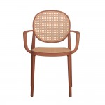 RATTI P ΚΑΡΕΚΛΑ TERRACOTTA ΦΥΣΙΚΟ 57x51xH84cm SET 4τμχ c484070