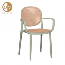 RATTI P ΚΑΡΕΚΛΑ ΜΕΝΤΑ ΦΥΣΙΚΟ 57x51xH84cm SET 4τμχ c484071