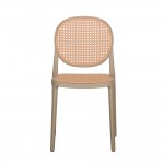 RATTI ΚΑΡΕΚΛΑ LATTE ΦΥΣΙΚΟ 41 5x52xH84cm SET 4τμχ c484072
