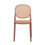 RATTI ΚΑΡΕΚΛΑ TERRACOTTA ΦΥΣΙΚΟ 41 6x53xH84cm SET 4τμχ c484073