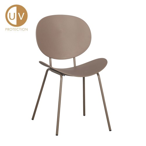 FUTURA ΚΑΡΕΚΛΑ LATTE 51x50xH80 5cm SET 4τμχ c484075