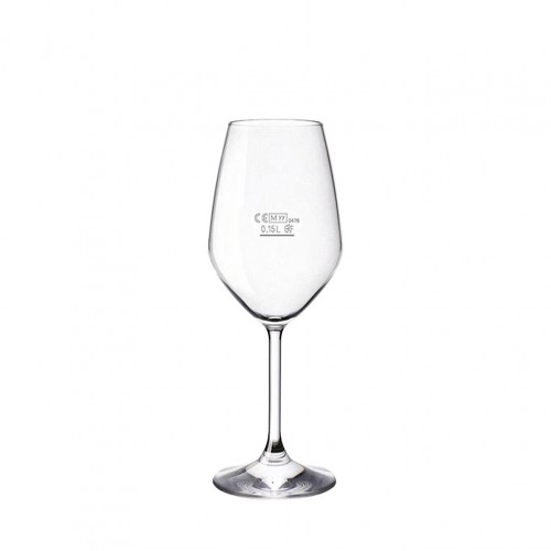 Ποτήρι Star Glass Vino Bianco 43 5cl με ΔΙΑΓΡΑΜΜΙΣΗ 15cl φ21 5x9 8cm BORMIOLI ROCCO Ιταλίας Σετ 6 c484107