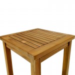 Τραπέζι Noly pakoworld teak ξύλο σε φυσική απόχρωση 40x40x45εκ c484122