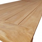 Τραπέζι Pablo pakoworld teak ξύλο σε φυσική απόχρωση 240x100x76εκ c484132