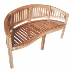 Παγκάκι τριθέσιο Coren pakoworld φυσικό teak ξύλο 150x61x87εκ c484253