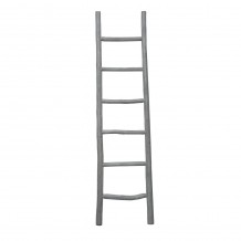 LADDER COUNTRY ΔΙΑΚΟΣΜΗΤΙΚΟ ΣΚΑΛΑ ΞΥΛΟ ΓΚΡΙ 48x5 5xH183cm c484403