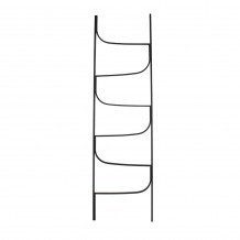 WAVE ΔΙΑΚΟΣΜΗΤΙΚΟ ΣΚΑΛΑ ΜΕΤΑΛΛΟ ΜΑΥΡΟ 54x180xH2 5cm c484415