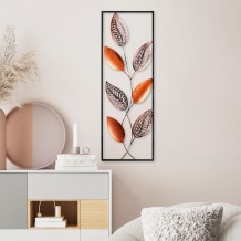 Διακοσμητικό τοίχου Foglia μέταλλο 32x90cm c484495 Διακοσμητικό τοίχου Foglia μέταλλο 32x90cm c484495