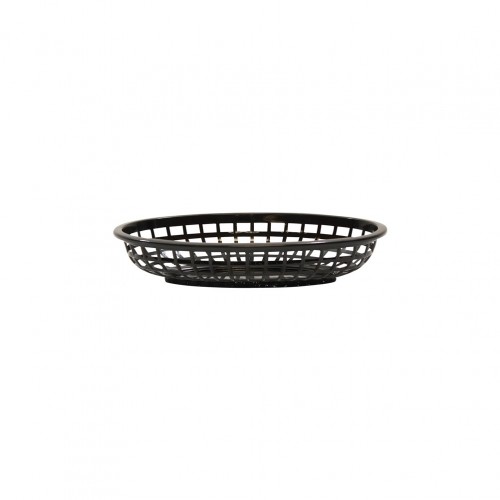 Καλάθι σερβιρίσματος PP Πλαστικό οβαλ 23 5x15 5x5cm μαύρο TableCraft Σετ 12 c484539