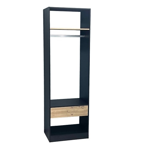 SYSTEM ΝΤΟΥΛΑΠΑ ΜΑΥΡΟ SONOMA 90x50xH180cm c484631