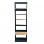 SYSTEM ΝΤΟΥΛΑΠΑ ΜΑΥΡΟ SONOMA 90x50xH180cm c484631