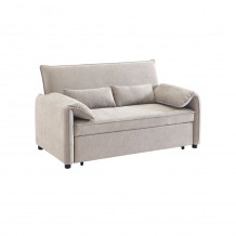 RUBIK ΚΑΝΑΠΕΣ ΚΡΕΒΑΤΙ 3ΘΕΣΙΟΣ LATTE 161x84xH92cm c484669