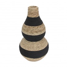 NUBIA ΒΑΖΟ ΣΧΟΙΝΙ PLYWOOD ΦΥΣΙΚΟ ΜΑΥΡΟ 35x35xH61cm c484719