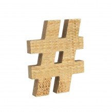 KAMIRA ΔΙΑΚΟΣΜΗΤΙΚΟ MDF RATTAN ΦΥΣΙΚΟ 16x2 5xH20cm c484731