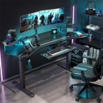 Gaming Γραφείο Eureka Ergonomic ERK ES71 B US V3 180x60x75εκ c484772