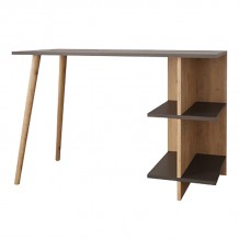 Γραφείο εργασίας Volet pakoworld σε oak ανθρακί απόχρωση 114x56x76εκ c484824