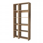 Βιβλιοθήκη Alkathi pakoworld σε oak απόχρωση 77x22x160εκ c484826