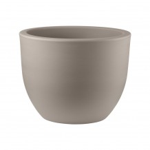 Γλάστρα πλαστική Rotational σειρά Eggy 230lt φ80xΥ61cm εκρού VECA made in Italy c484871