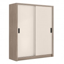 VANITY Ντουλάπα Δίφυλλη Συρόμενη Αποχρώσεων Sonoma Oak Cream c485021