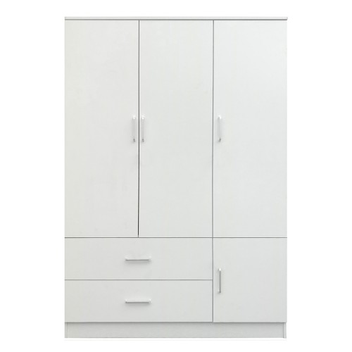 Ντουλάπα ArteLibre TUBEROSA Λευκό Μοριοσανίδα 120x50x180cm c485167