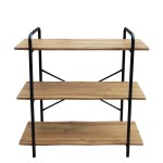 Ραφιέρα ArteLibre AVEIRO Φυσικό Μαύρο MDF Μέταλλο 80x34x80cm c485907