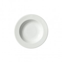 Σετ 6 πιάτα Βαθια πορσελάνης λευκά 23cm c48617