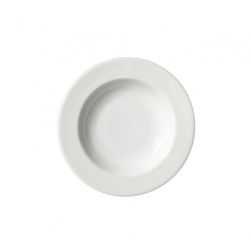 Σετ 6 πιάτα Βαθια πορσελάνης λευκά 23cm c48617