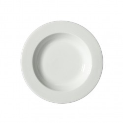 Σετ 6 πιάτα Βαθια πορσελάνης λευκά 28cm c48618