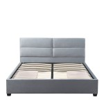 Κρεβάτι Διπλό ArteLibre PRODREAM Γκρι Ύφασμα Στρώμα 160x200cm c486543