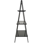 Ραφιέρα ArteLibre Μαύρο Μέταλλο 57x37x110cm c487419