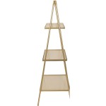 Ραφιέρα ArteLibre Χρυσό Μέταλλο 57x37x110cm c487420