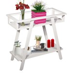 Ραφιέρα Φυτών ArteLibre ALONZA Λευκό MDF Μοριοσανίδα 67x32x67cm c487608