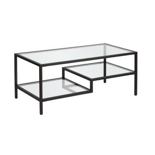 STEP COFFEE TABLE ΜΕΤΑΛΛΟ ΜΑΥΡΟ ΜΕΤΑΛΛΟ 110x50x42 c487826