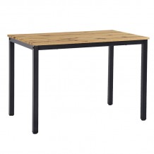 Τραπέζι Witte pakoworld MDF Metal σε sonoma απόχρωση με λευκο πόδι 110x70x76εκ c487893 Τραπέζι Witte pakoworld MDF Metal σε sonoma απόχρωση με λευκο πόδι 110x70x76εκ c487893