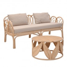 Σαλόνι Ytrone Siderty pakoworld σετ 2τεμ rattan σε φυσική απόχρωση c488016 Σαλόνι Ytrone Siderty pakoworld σετ 2τεμ rattan σε φυσική απόχρωση c488016
