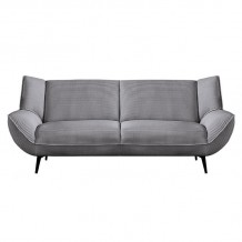 EMERALD Καναπές 3θέσιος Σαλονιού Καθιστικού Ύφασμα Κοτλέ Γκρι c488061