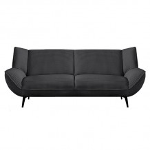 EMERALD Καναπές 3θέσιος Σαλονιού Καθιστικού Ύφασμα Κοτλέ Ανθρακί c488062