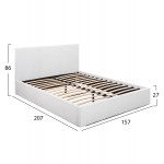 ΚΡΕΒΑΤΙ BOBBI PU ΛΕΥΚΟ ΜΕ ΑΠΟΘΗΚΕΥΤΙΚΟ ΧΩΡΟ 150x200 εκ HM554 01 c488123