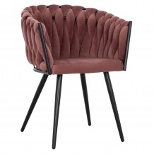 ΠΟΛΥΘΡΟΝΑΚΙ LUANDA ΒΕΛΟΥΔΟ ΣΑΠΙΟ ΜΗΛΟ ΚΑΙ ΜΕΤΑΛΛΙΚΑ ΠΟΔΙΑ HM8741 02 60x54x78 εκ SET 2τμχ c488216