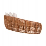 ΚΑΝΑΠΕΣ-ΑΝΑΚΛΙΝΤΡΟ LANTRY HM5991 ΦΥΣΙΚΟ RATTAN- ΛΕΥΚΑ ΜΑΞΙΛΑΡΙΑ 215x60x78Yεκ c488364