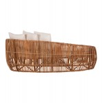 ΚΑΝΑΠΕΣ-ΑΝΑΚΛΙΝΤΡΟ LANTRY HM5991 ΦΥΣΙΚΟ RATTAN- ΛΕΥΚΑ ΜΑΞΙΛΑΡΙΑ 215x60x78Yεκ c488364
