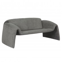 ΚΑΝΑΠΕΣ ΔΙΘΕΣΙΟΣ LAFORGE HM9680 01 ΜΕΤΑΛΛΙΚΟΣ ΣΚΕΛΕΤΟΣ-ΓΚΡΙ ΜΠΟΥΚΛΕ ΥΦΑΣΜΑ 160x80x63Υεκ c488434