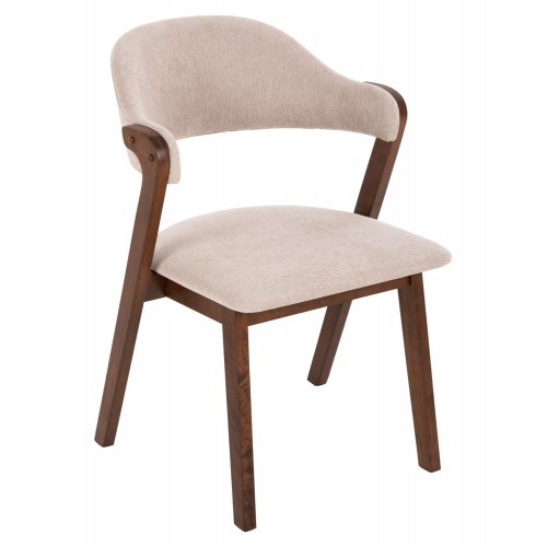 ΚΑΡΕΚΛΑ RIDER HM9734 02 RUBBERWOOD ΣΕ ΚΑΡΥΔΙ-ΥΦΑΣΜΑ ΕΚΡΟΥ 59x59x83Yεκ SET 2τμχ c488581
