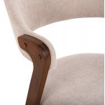 ΚΑΡΕΚΛΑ RIDER HM9734 02 RUBBERWOOD ΣΕ ΚΑΡΥΔΙ-ΥΦΑΣΜΑ ΕΚΡΟΥ 59x59x83Yεκ SET 2τμχ c488581