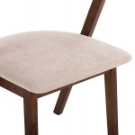 ΚΑΡΕΚΛΑ RIDER HM9734 02 RUBBERWOOD ΣΕ ΚΑΡΥΔΙ-ΥΦΑΣΜΑ ΕΚΡΟΥ 59x59x83Yεκ SET 2τμχ c488581