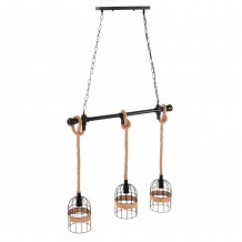 ΦΩΤΙΣΤΙΚΟ ΟΡΟΦΗΣ 3-ΦΩΤΟ ΚΡΕΜΑΣΤΟ HM4180 ΜΕΤΑΛΛΟ ΜΑΥΡΟ-ΣΧΟΙΝΙ ΦΥΣΙΚΟ 80x14 5x137Υεκ c488630