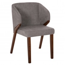 ΚΑΡΕΚΛΑ RADDER HM9749 RUBBERWOOD ΣΕ ΚΑΡΥΔΙ-ΓΚΡΙ ΥΦΑΣΜΑ 50x53x77Υεκ SET 2τμχ c488633